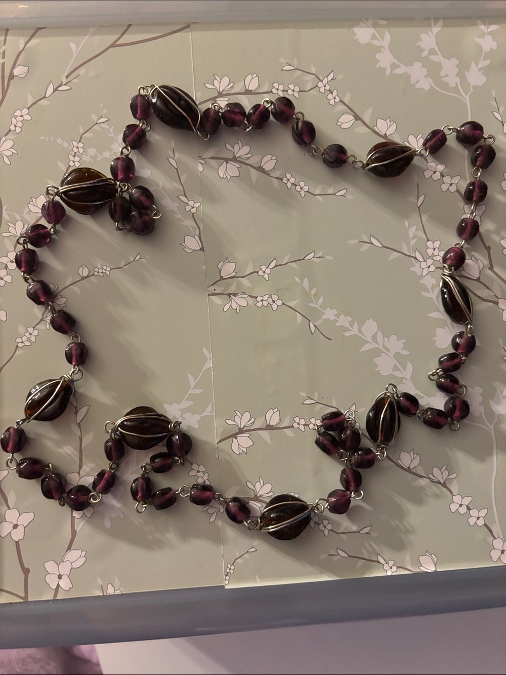 Purple Bead Necklace